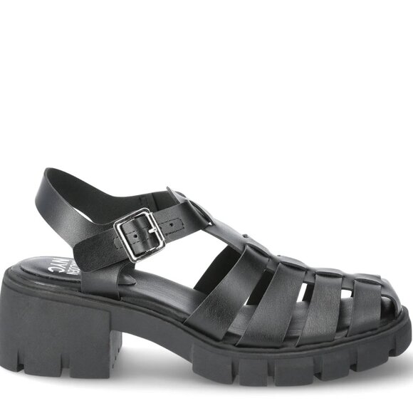 NWT Madden NYC Women's Fisherman Block Heel Sandals – Black, Size 10 (M) - Picture 5 of 5